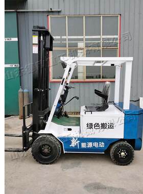 山东德欧存电动推高车 快递搬运装卸叉车 便捷式四支点平衡运料车