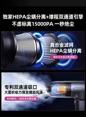 无线车载吸尘器大RMQ吸手小型超力强持车内车用携家用两用大便功