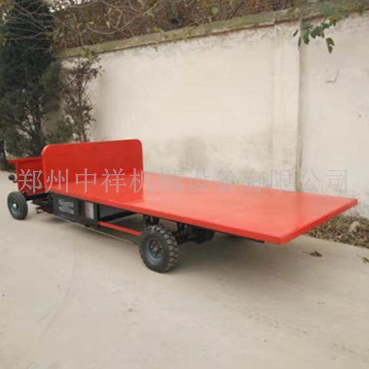 液压自卸平板三轮车载重3吨5米长加长款重型多尺寸拉货运平板车