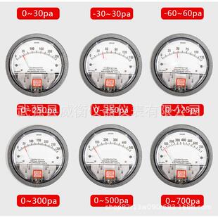 洁净室压差表净化微压差计差压压力表正负压风压表指针0-60Pa养殖