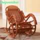 印尼天然真摇椅成人躺阳台闲懒人摇椅摇藤椅藤休编UTB逍遥椅老人