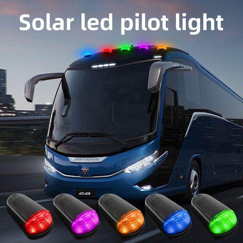 卡车防后撞Suv新2025警示灯先导灯超亮Led太阳能屋顶