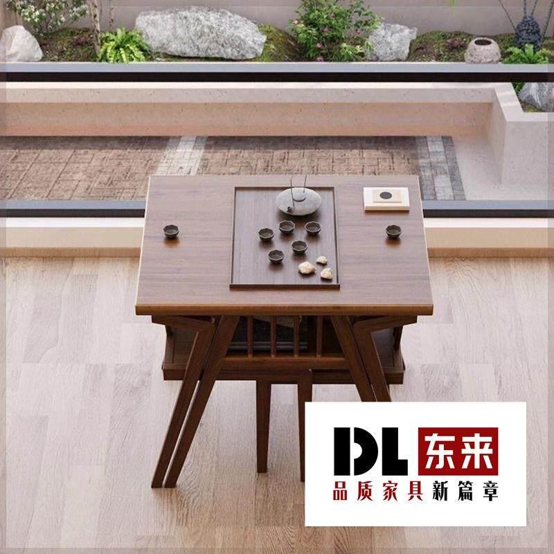 阳台小桌椅三件套组合休闲网红家用小户型实木茶桌椅组合简约餐桌