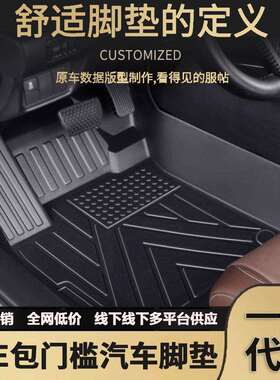 奇瑞冰淇淋欧盟哒EQ7风云T6T8T9T10A8L专车专用包门槛TPE汽车脚垫