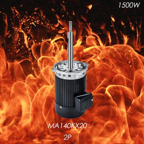1.5W隧道炉烤箱电机380V耐高温300度隔热长轴电机热风马达2P