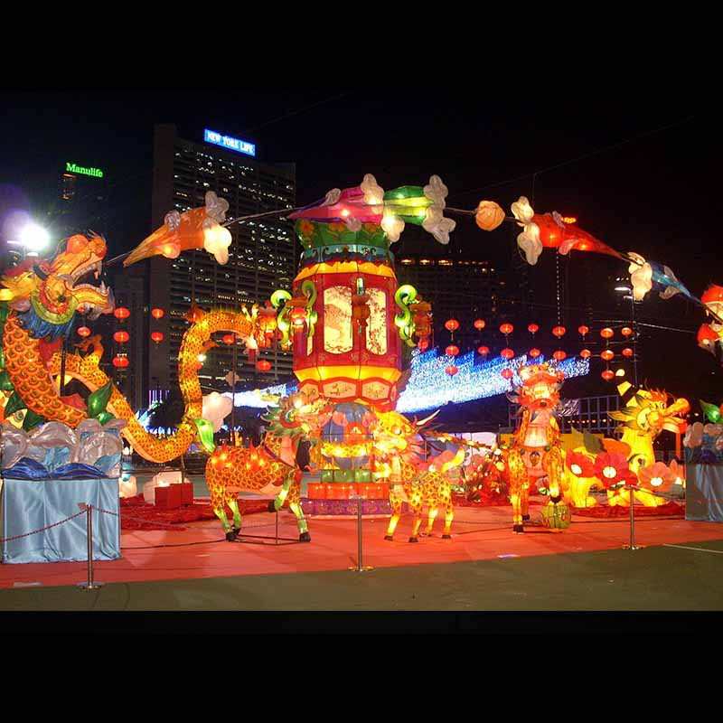 灯光节大型灯会手工艺花灯制作户外景区带灯装饰设计灯展亮化灯笼