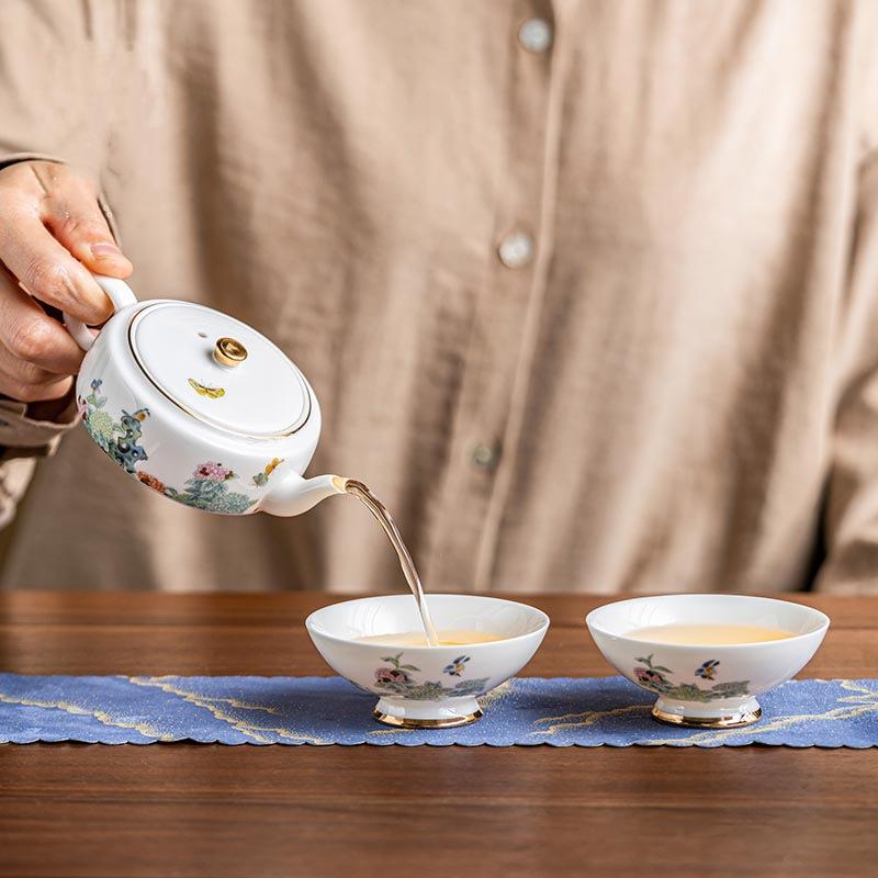 玩物尚置旅行茶具套装便携式轻奢高档个人专用随身泡茶快客杯LOGO