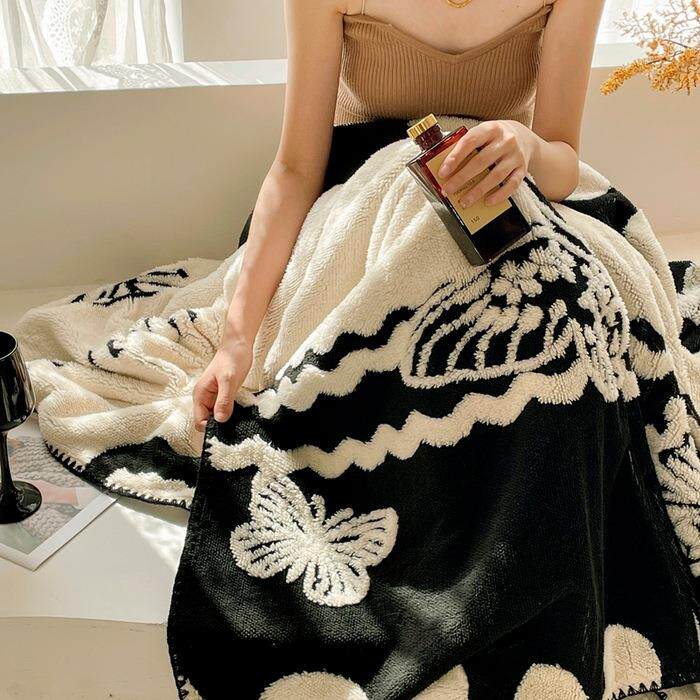 新款跨境多用途盖毯沙发毯双面印花舒棉绒毛毯秋冬绒毯子