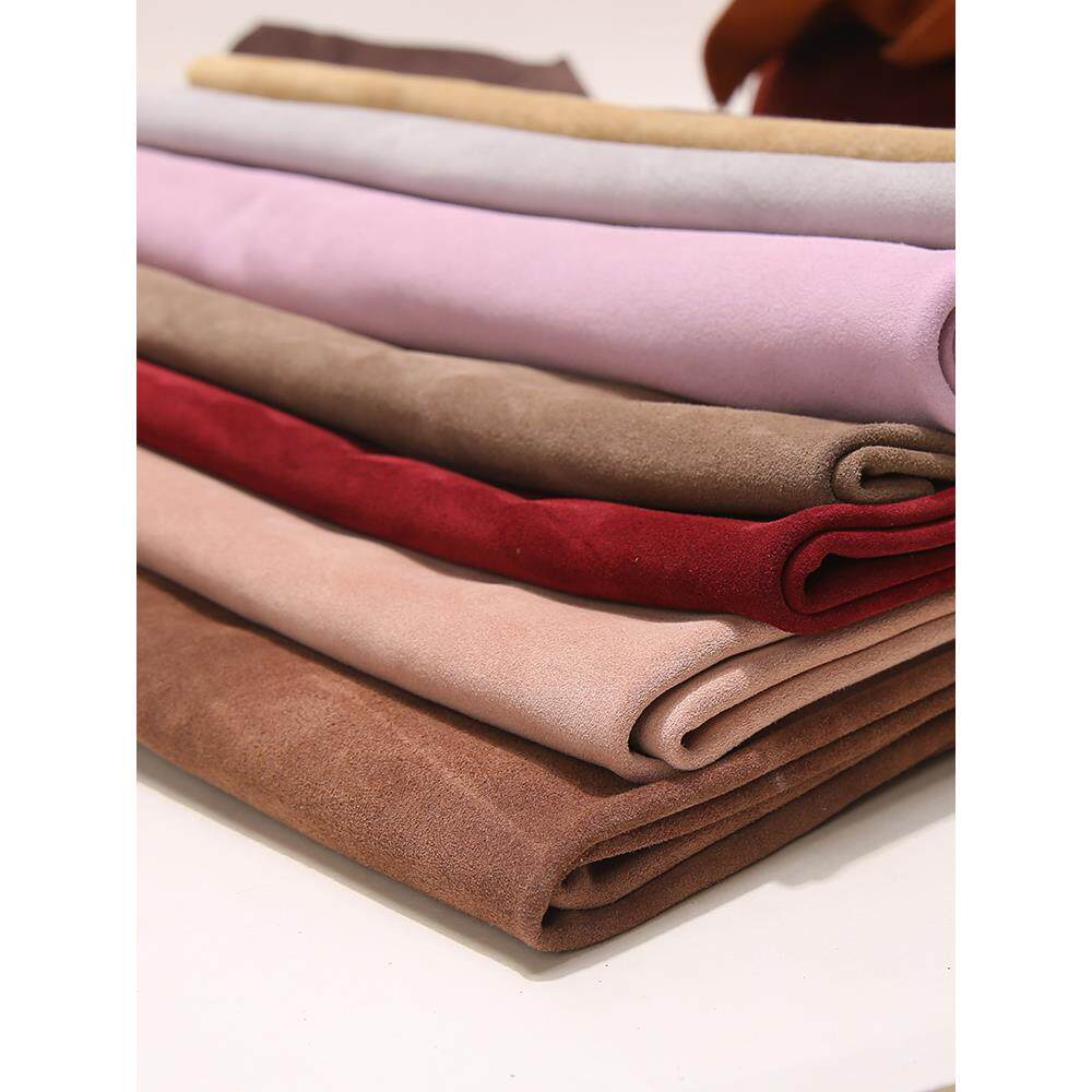 意大利进口翻毛皮牛反绒皮料真皮反毛皮鞋靴箱包内里皮革面料牛皮