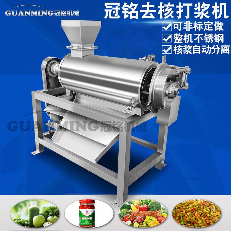 现货用车厘无品牌/子去核打浆机果果核分离打浆设备商龙水榨眼汁