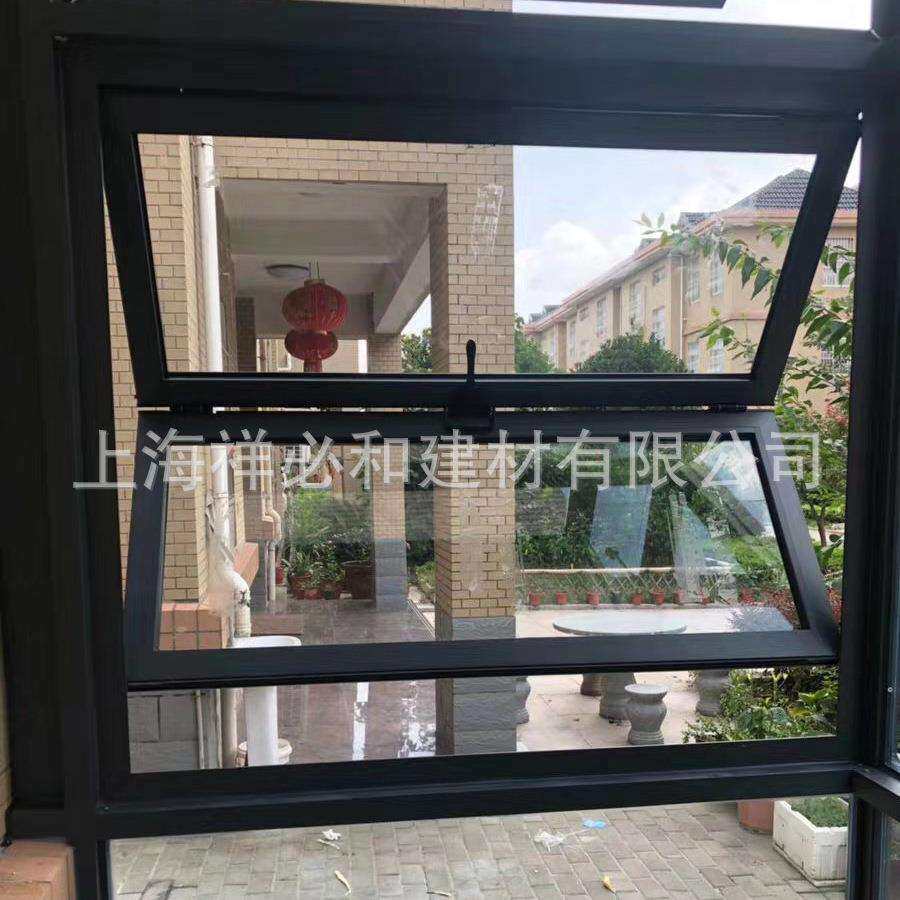 热销异性门窗上推折叠窗铝合金配液压助力杆上叠窗电动上折窗