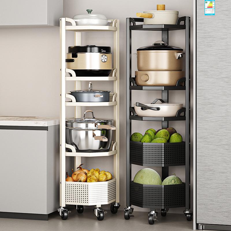 架置具三角收纳蔬菜可锅架厨房多层篮子水果物多功能移动收纳转角