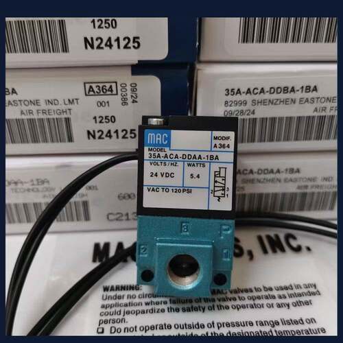 MAC电磁阀35A-ACA-DDAA-1BA AAA-DDFA-1BA DDBA气动高频打标机24V