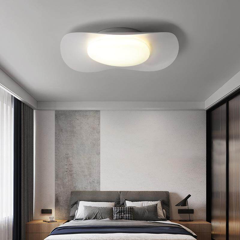 灯具设计感艺术创意草帽房间北欧极简书房卧室吸顶灯