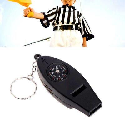 4 In 1 Outdoor Keyring Survival Thermometer & Keychain