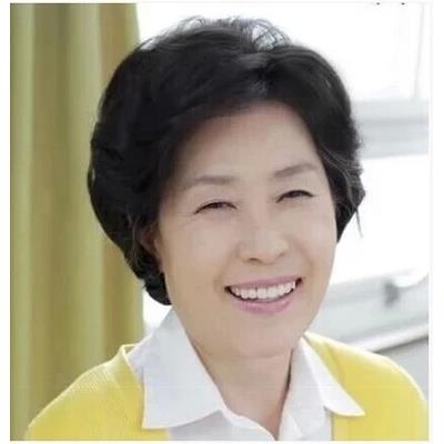 真人发丝中老年人真发假发女短发女式假发 短卷发化疗妈妈假发套