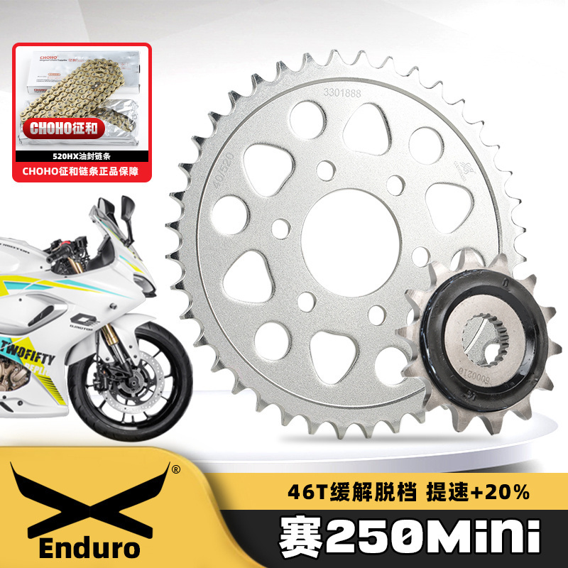 适用钱江QJ250GS-29F赛250青春版Mini版套链牙盘链轮征和油封链条
