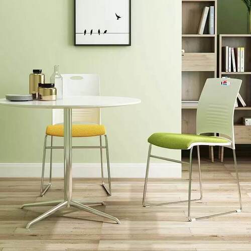 培训椅会议椅办公椅简约职员椅靠背椅洽谈椅实心钢筋椅塑料电脑椅