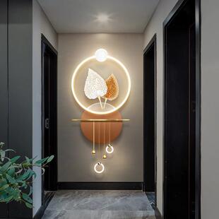 画高级感氛 画现代简约走廊尽头立体led壁画 轻奢发光玄关装 饰画