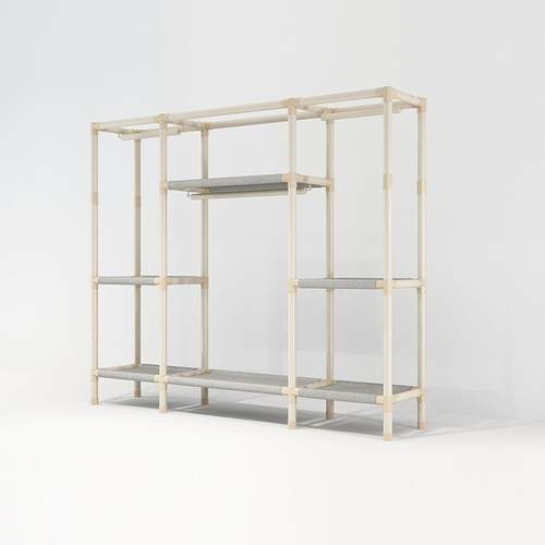 简衣柜柜布衣钢管加粗加固易衣家用卧室UNV现代简约收纳布艺柜子