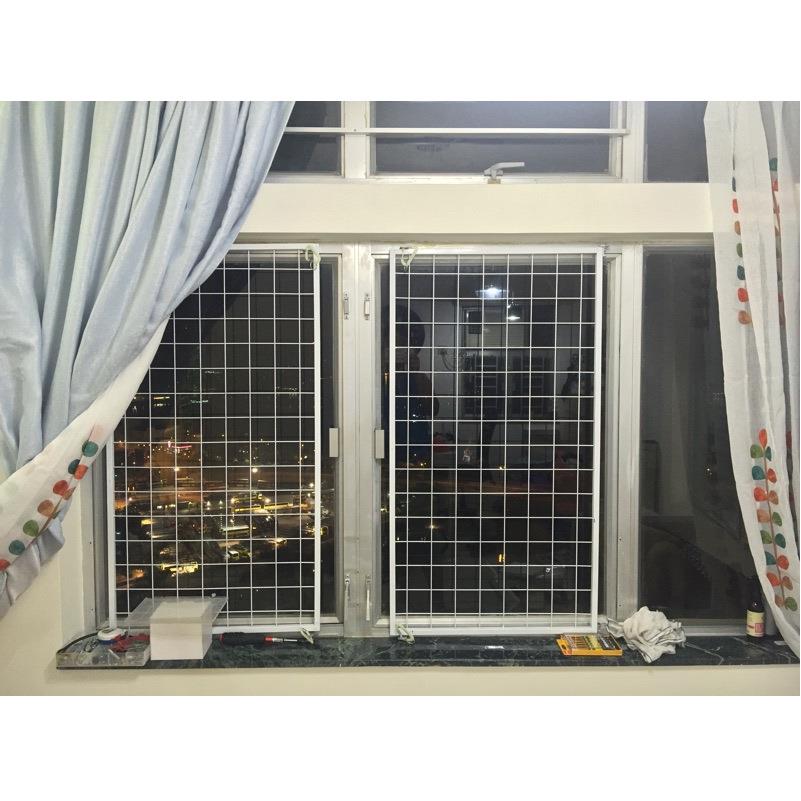 加粗带架框网片网格货铁丝边网超GAW市挂网架小商店网格架可