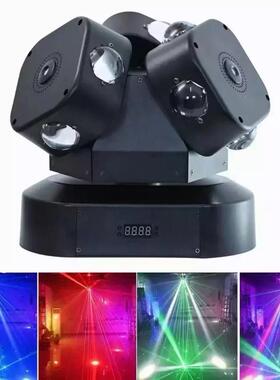 [新款]RGBW4in112颗10瓦LED3臂风火轮摇头激光灯摇头灯dj舞台