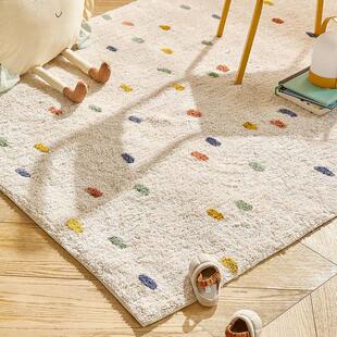 可爱客厅卧室地毯床边毯儿童房间防摔游戏爬行垫家用茶几沙发垫子