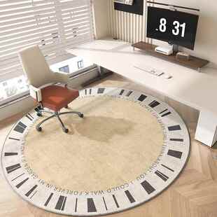 地毯垫垫子专用家用圆形地毯摇椅耐脏可清洗圆型卧室茶几床边毯