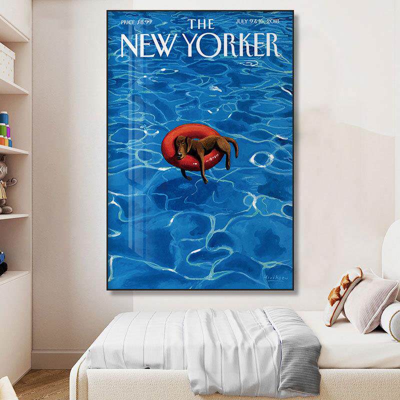 小狗趣味可20221221物爱装饰画卡动物宠店游乐园客壁厅画儿童房通