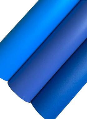 加厚蓝色哑光展柜会展装饰贴膜pvc自粘墙纸壁纸翻新贴纸波音片