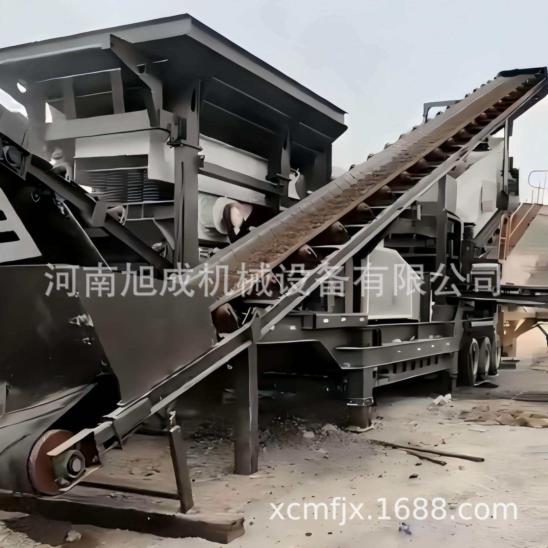 履带式移动破碎站主机配置颚破圆锥破反击破冲击破重型锤破箱破