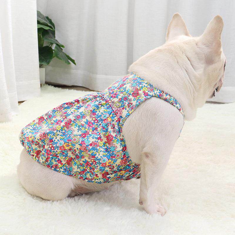 法斗衣服薄款春夏裙子南瓜裙吊带裙狗狗衣服斗牛犬巴哥犬棉