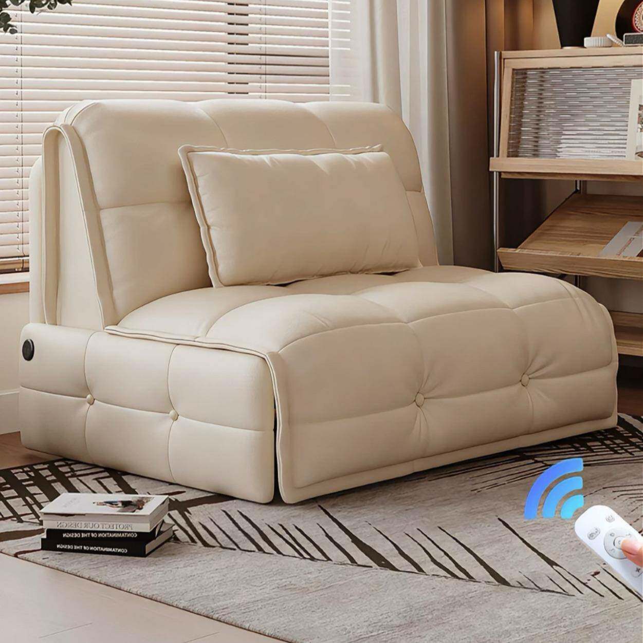 智能电动沙发床可折叠简约卧室客厅小户型单双人无线遥控2026新款