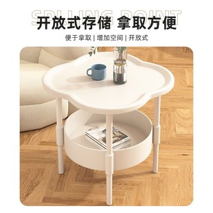 速发沙发边几家用可移动茶几置物架卧室床头桌子网红迷你小户型侧
