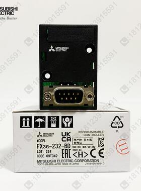 三菱RS232通讯板FX3G-232-BD 适用于 於3S/3SA/3G/3GA/3GE 原装正