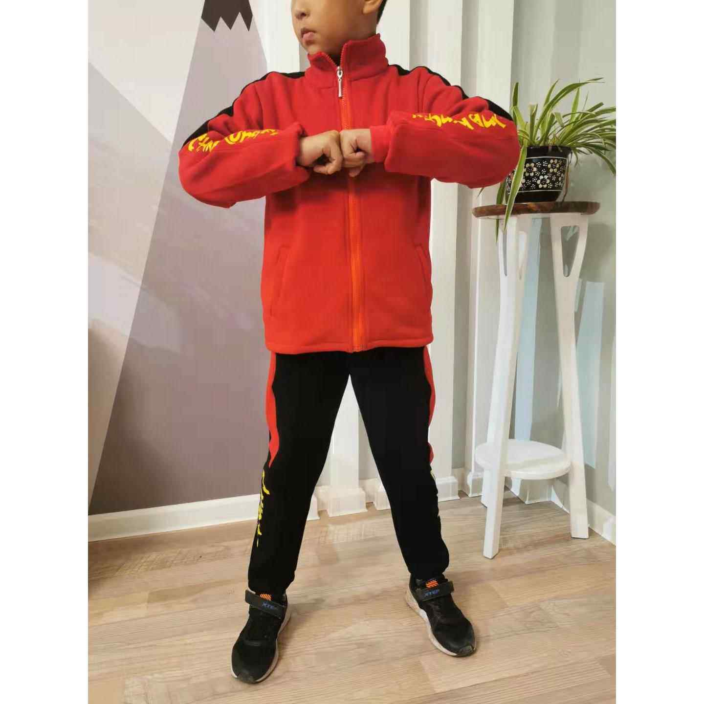 正品散搏击武打可术服儿童秋冬加绒加厚术训练服练武功服套装自由