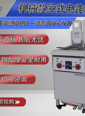 商用油炸锅立式电炸炉304发热管恒温油炸不锈钢材质加厚厂家直销