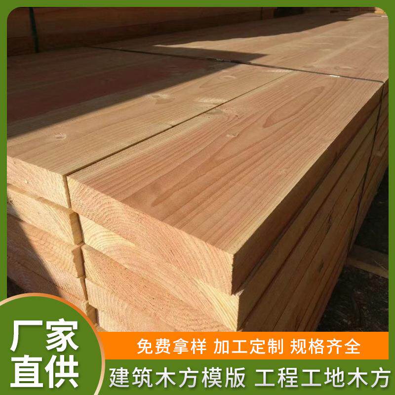厂家直供白松铁杉工程跳板工程工地支模用建筑木方木板材垫木