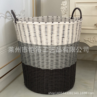装衣服的收纳筐编制竹编家用脏衣服仿藤编脏衣篮洗衣篮装放换洗衣