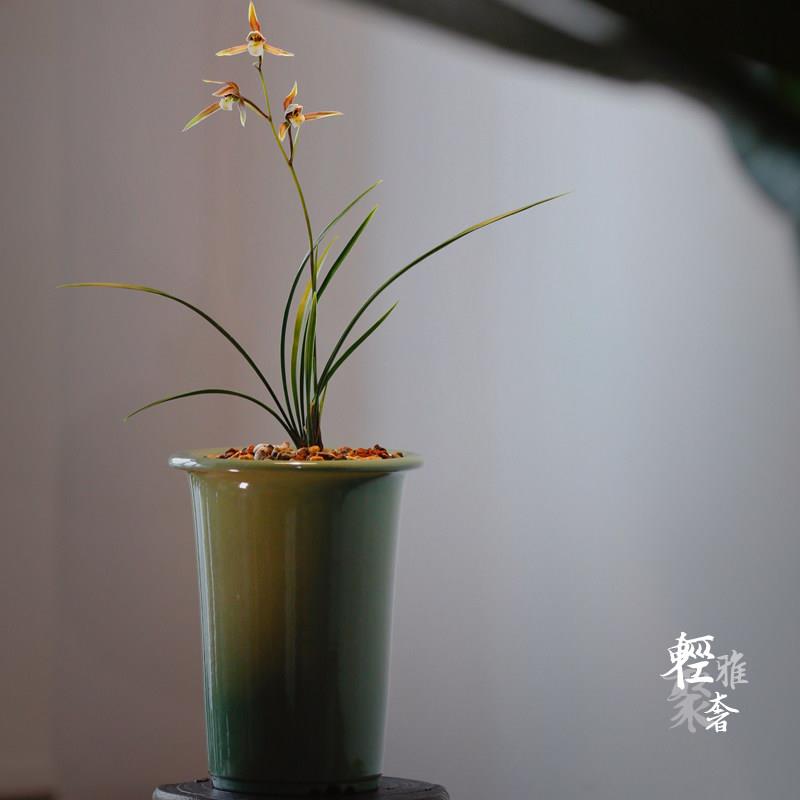 轻奢东门笼香Se生矿石旧段泥紫砂兰壶冷兰壶春兰壶莲花花瓣兰壶介