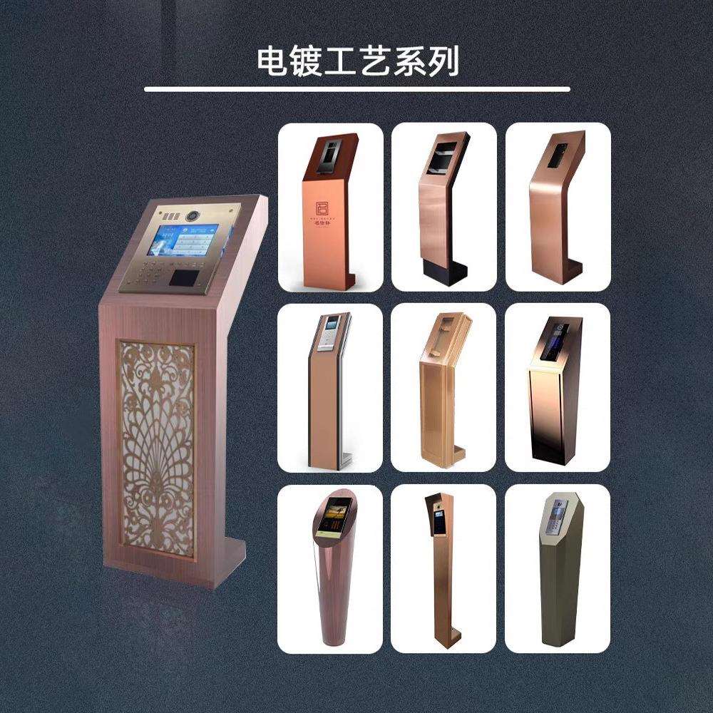 楼宇对讲立柱门口机支架门禁立柱人脸识别底座门禁刷卡机立柱支架图片