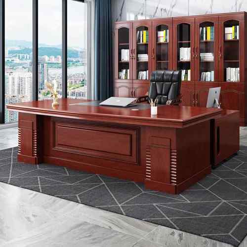 老板桌办公桌简约现代总裁桌经理主管桌椅新中式大班台办公室家俱