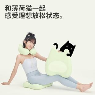 AE薄荷猫记忆棉办公室久坐C靠护腰靠垫背垫腰猫薄荷17垫腰J靠腰枕