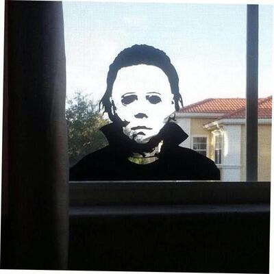 Halloween Holiday Decals Michael Myers Horror Living Room