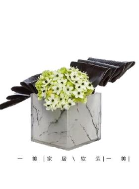 现代轻奢花器花艺摆件样板房客厅餐桌茶几洽谈桌设计师软装装饰品