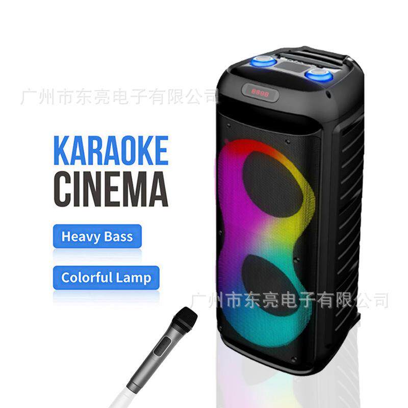 JBK-6603外贸超大功率大声音低音炮音响户外家用舞台演出彩灯音箱