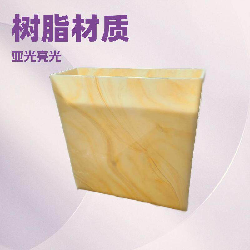 透光石灯柱圆柱方柱弧形灯罩云石灯箱亚克力透光吊顶人造玉石板