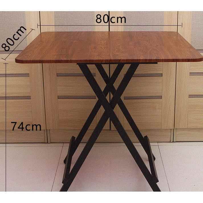 可折叠餐四方桌子正方形吃饭家用方7桌80x80小桌2人桌0无品牌/c饭