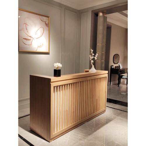 新中式收银简单现代桌餐厅美容美发耳扒前台服装店酒吧茶室前台