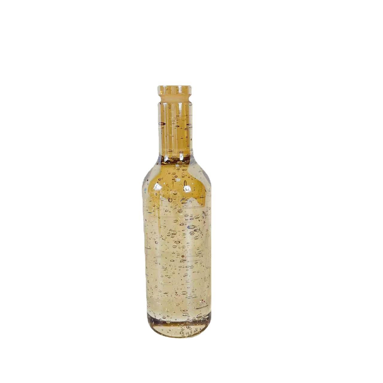 现代水晶玻璃气泡酒瓶样板房客厅茶几摆件售楼处软装饰品桌面摆设